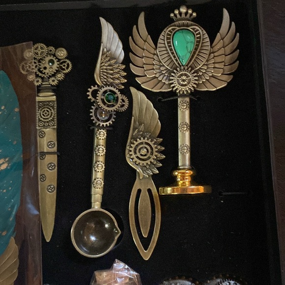 NC Retro gear feather pen set Calligraphy writing - Picture 5 of 8